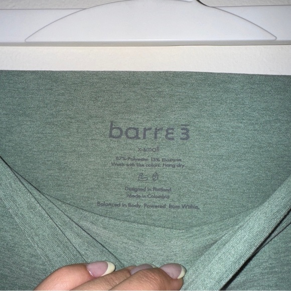 Barre3 Teal Marble Racerback Tank and Leggings SET - Picture 8 of 10